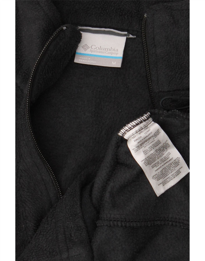 Columbia Mens Fleece Jacket UK 38 Medium Black Polyester