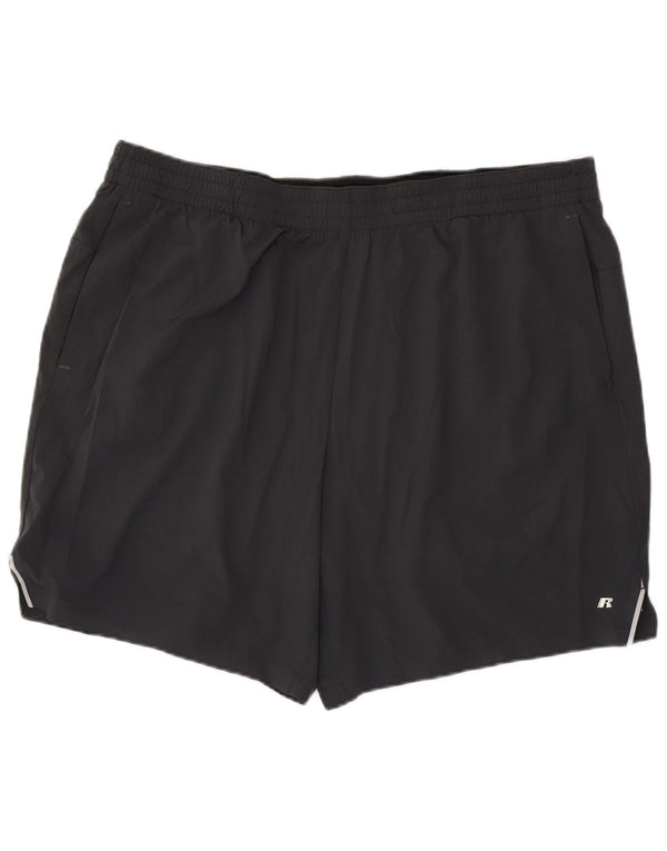 Russell Athletic Mens Dri-Power Sport Shorts 2XL Grey Polyester