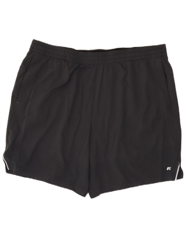 Russell Athletic Mens Dri-Power Sport Shorts 2XL Grey Polyester