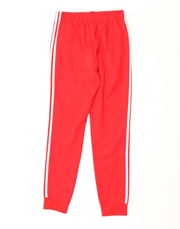 Adidas Mens Tracksuit Trousers Joggers Small Red Polyester