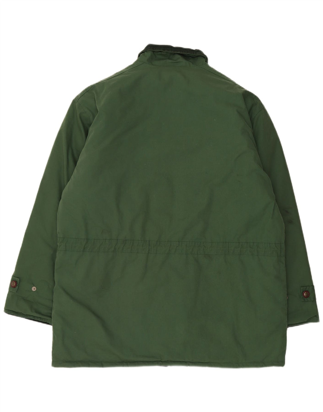 Vintage Mens Padded Jacket UK 44 2XL Green Cotton