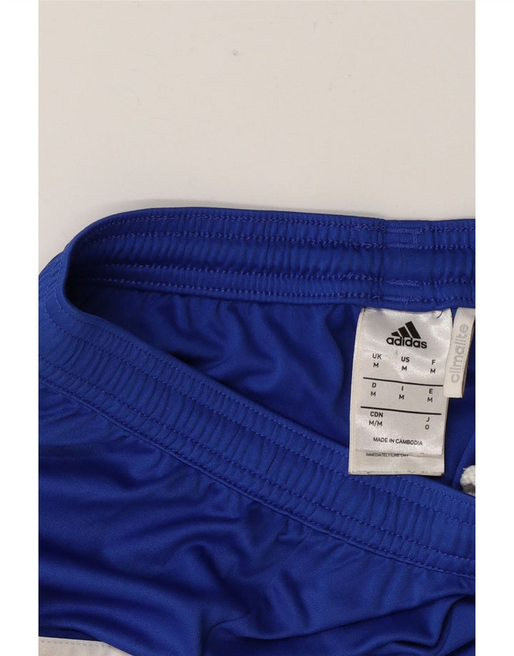Adidas Mens Climalite Sport Shorts Medium Blue Colourblock Polyester