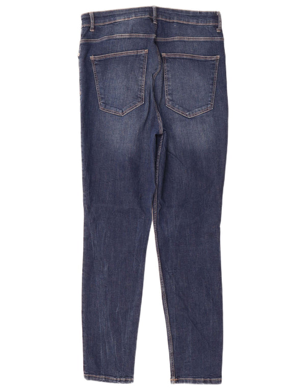 ZARA Womens Skinny Jeans EU 44 XL W34 L28 Blue Cotton