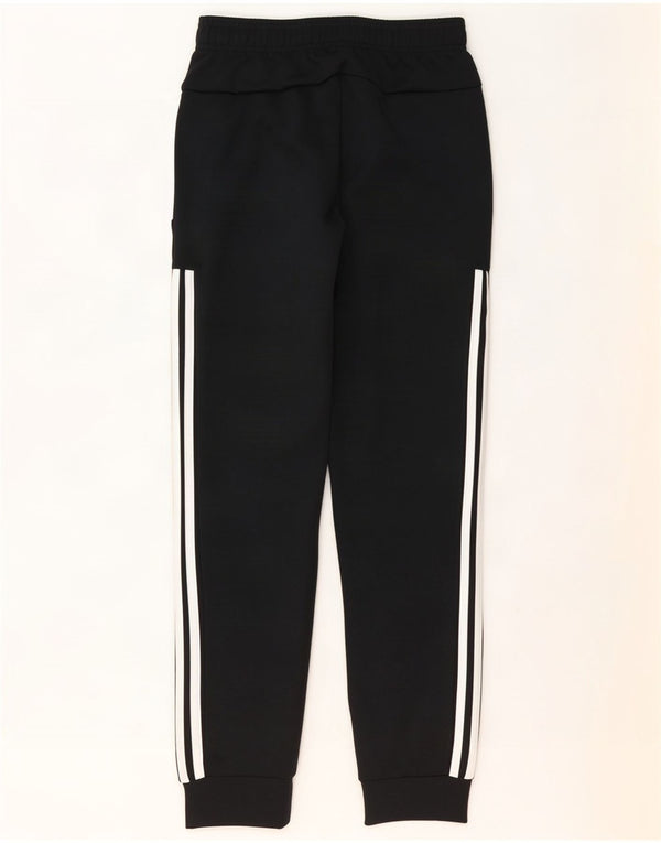 Adidas Mens Tracksuit Trousers Joggers Small Black Polyester