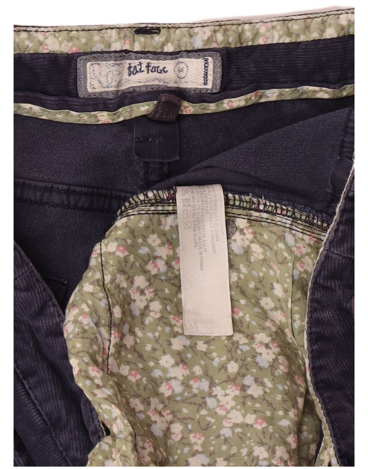 FAT FACE Womens Bootcut Corduroy Trousers UK 14 Large W34 L31  Navy Blue