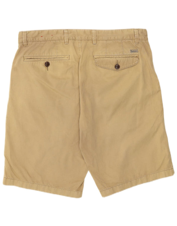 Barbour Mens Regular Fit Chino Shorts W36 Large Beige Cotton