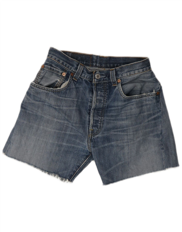Levi's Womens 501 Denim Shorts W32 Large Blue Cotton