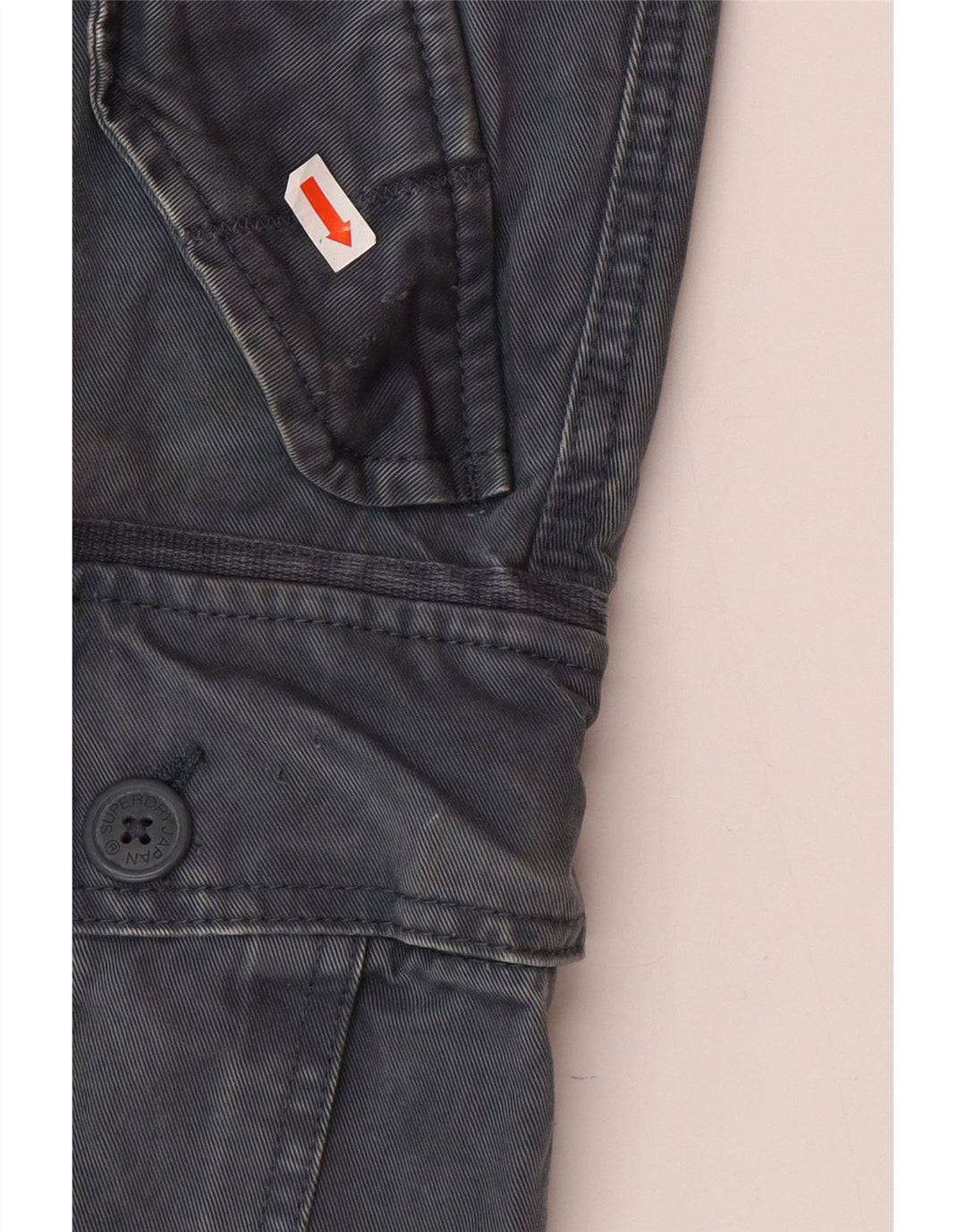 SUPERDRY Mens Cargo Shorts Medium W32  Grey Cotton