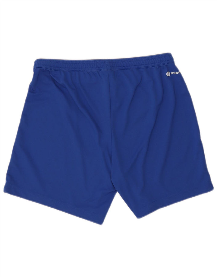 ADIDAS Boys Aeroready Sport Shorts 12-13 Years Blue Polyester