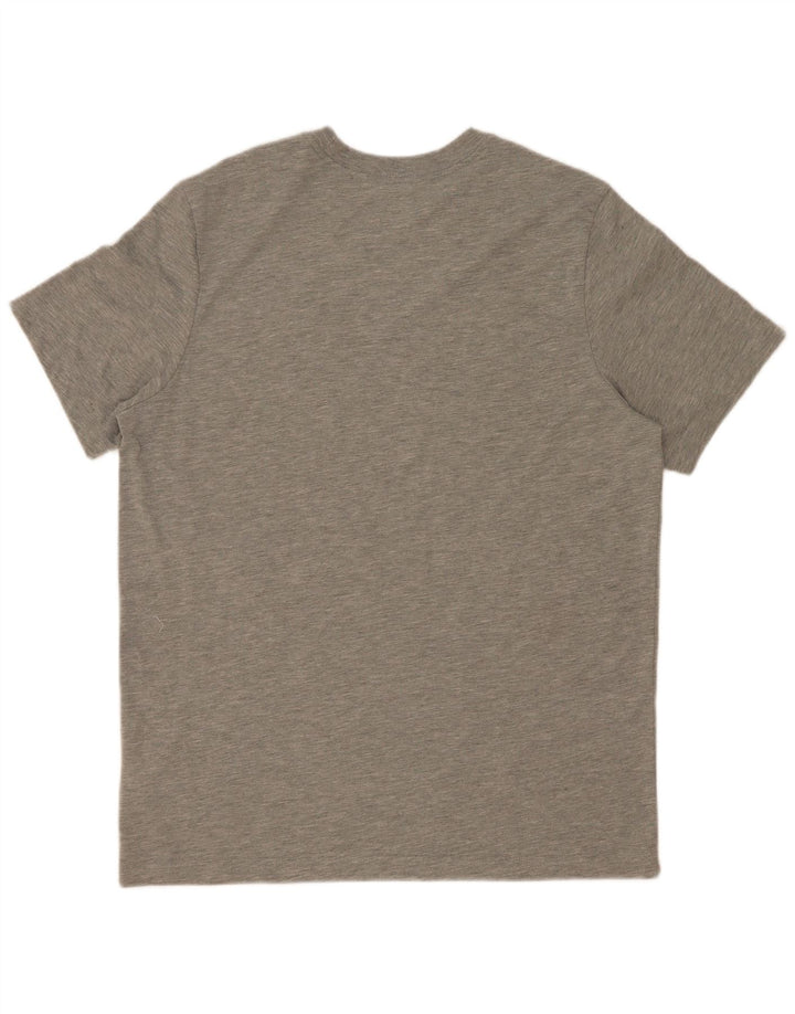 Nike Mens Dri Fit Graphic T-Shirt Top Large Grey Polyester
