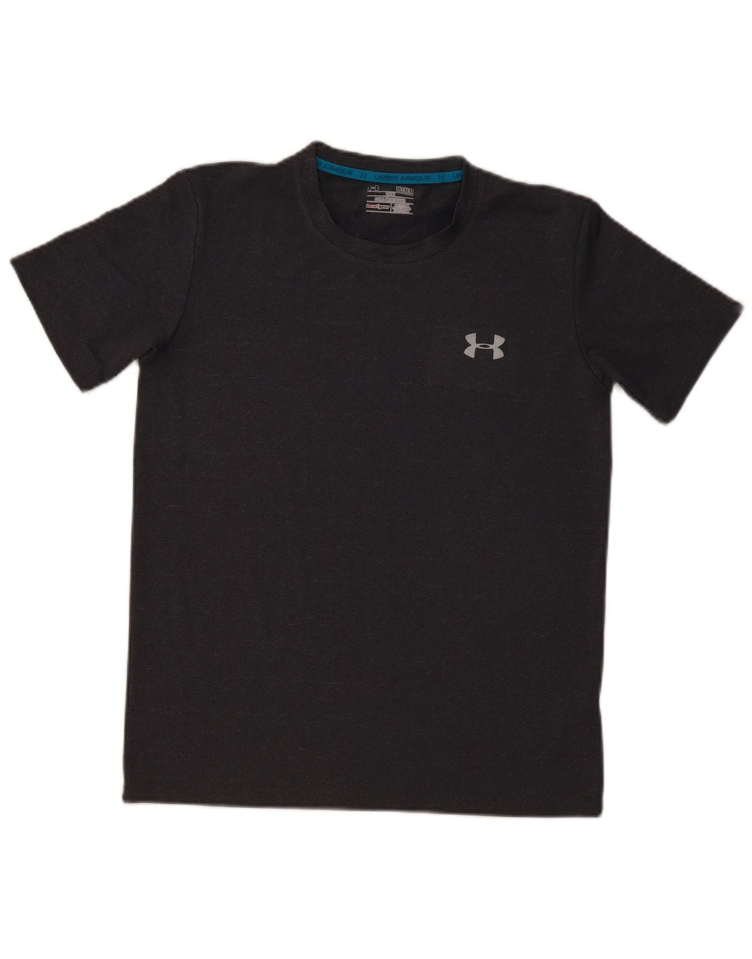 UNDER ARMOUR Mens Heat Gear T-Shirt Top Medium Grey Polyester