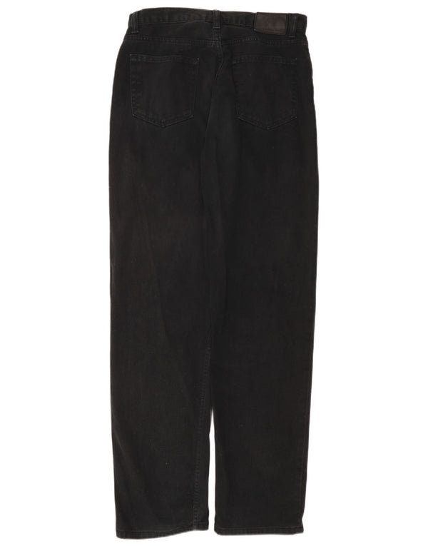 CALVIN KLEIN Mens Easy Fit Straight Jeans W32 L32 Black Cotton