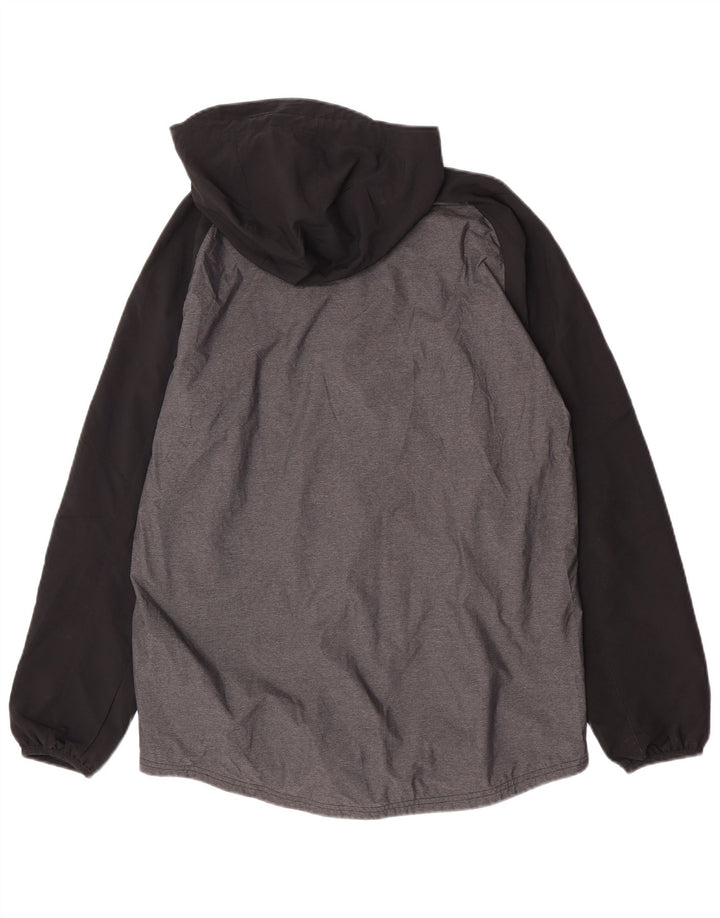 Adidas Mens Redhawk Graphic Rain Jacket UK 38 Medium Grey Colourblock
