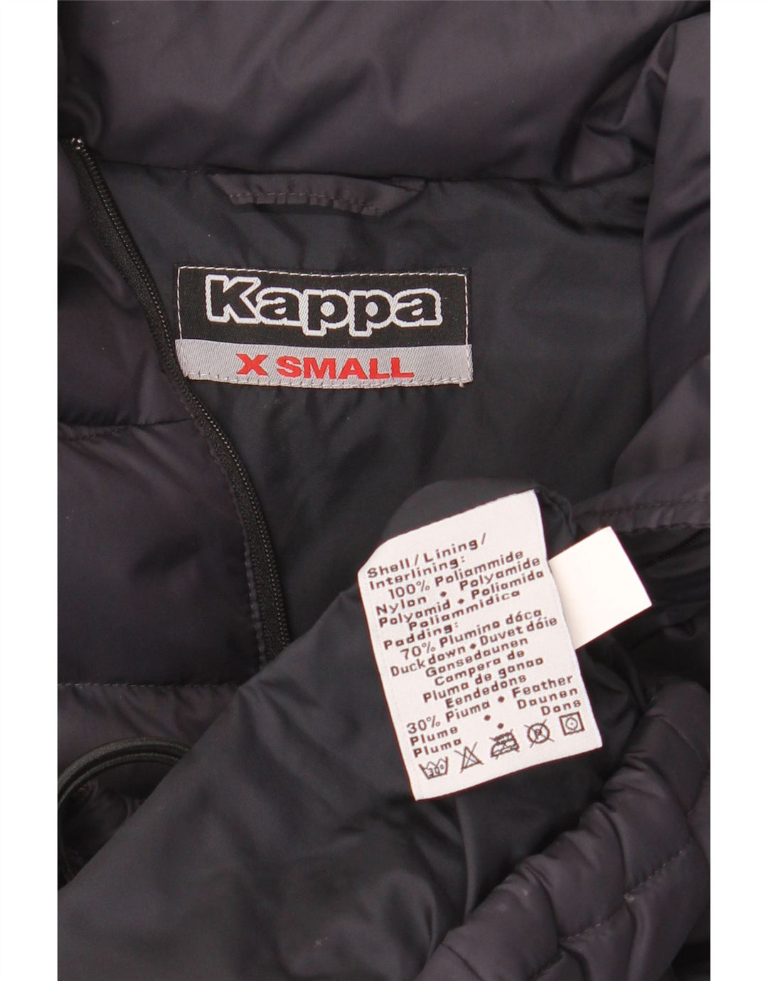KAPPA Womens Oversized Padded Gilet UK 6 XS Navy Blue Polyamide