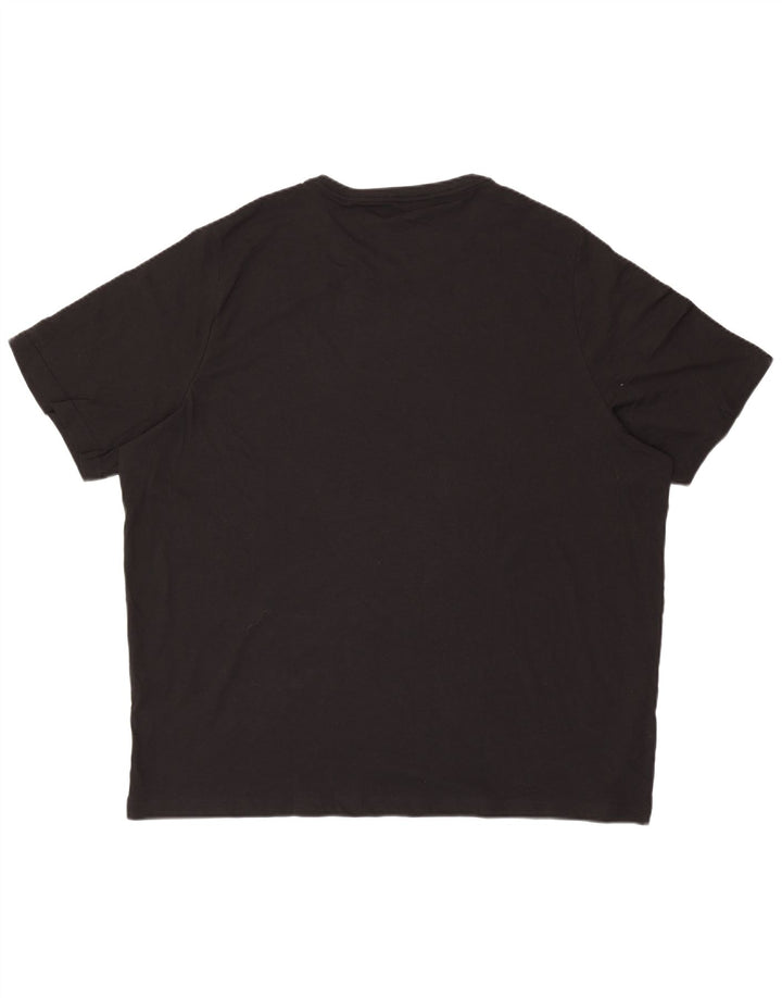 PUMA Mens T-Shirt Top 3XL Black Cotton