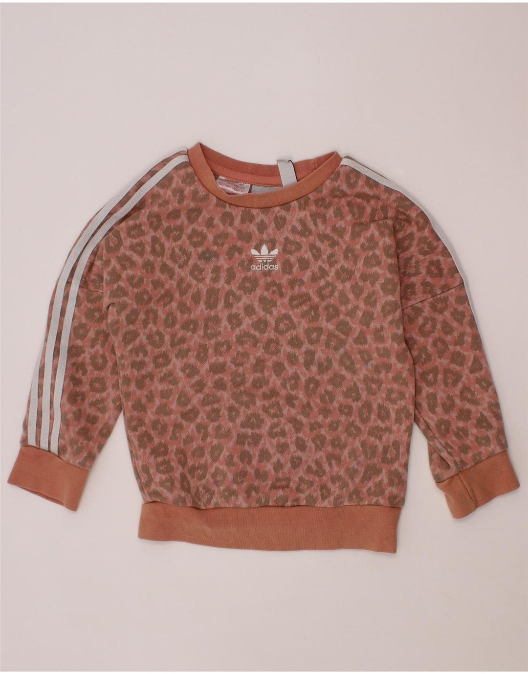 ADIDAS Baby Girls Full Tracksuit 18-24 Months  Pink Animal Print Cotton