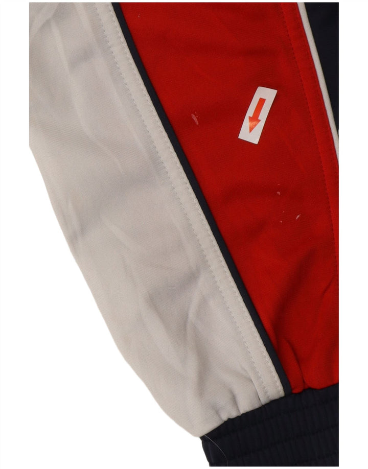 LOTTO Mens Tracksuit Top Jacket Large Navy Blue Colourblock Polyester