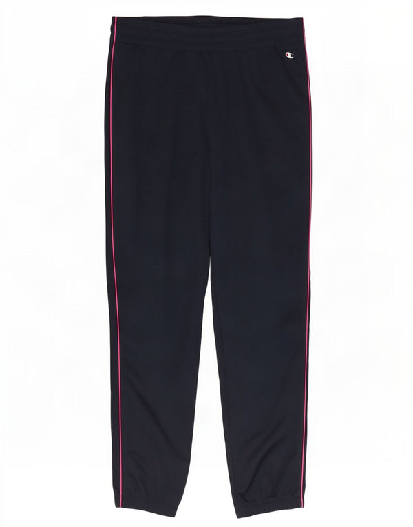 Champion Womens Tracksuit Trousers Joggers UK 14 Medium Navy Blue Polyester