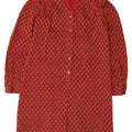 Vintage Womens Basic Dress UK 10 Small Red Geometric