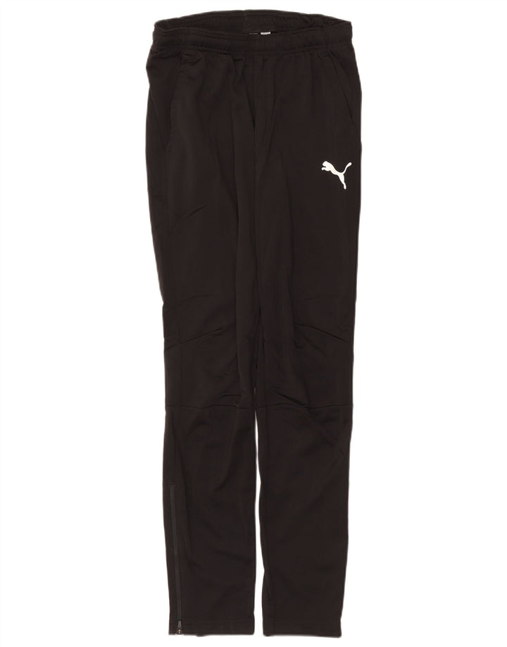 Puma Mens Tracksuit Trousers Small Black Polyester