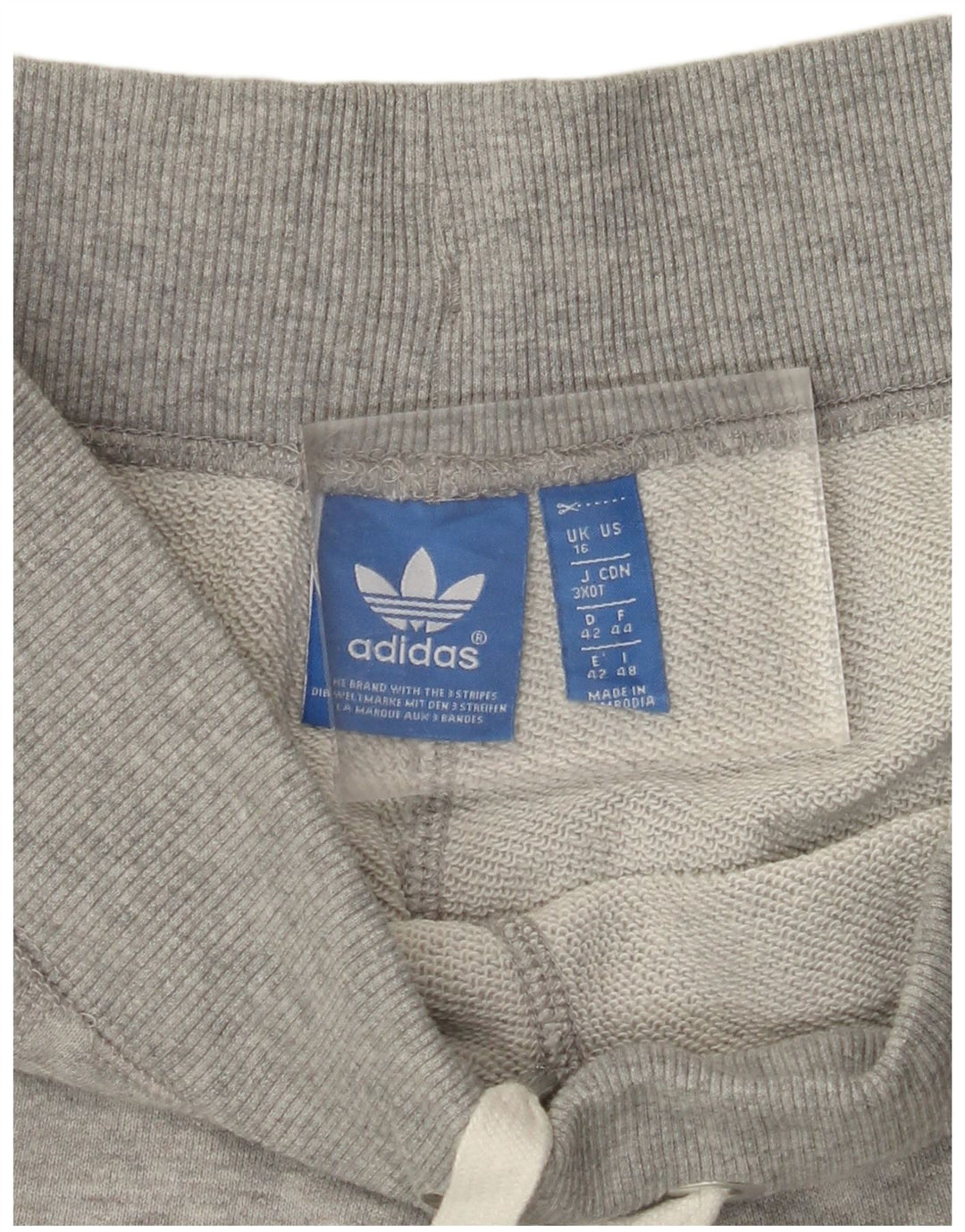 ADIDAS Womens Tracksuit Trousers Joggers UK 16 Large  Grey Polyester
