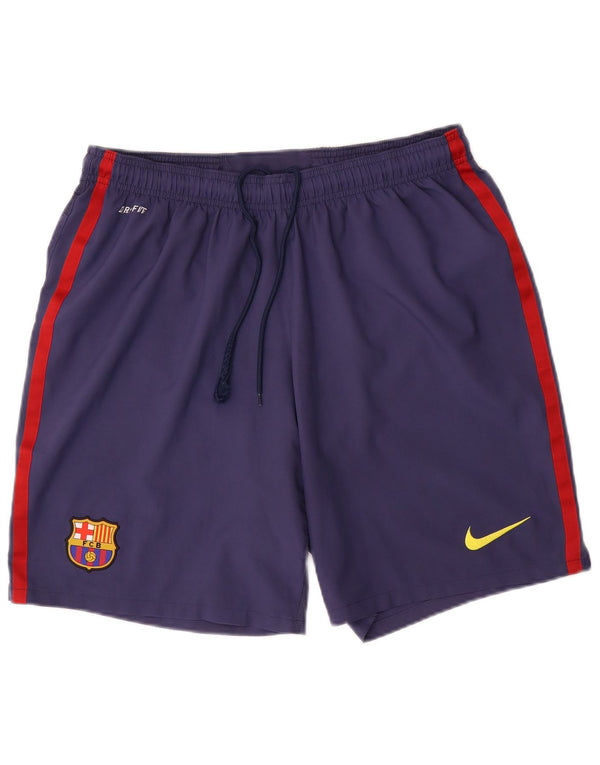 Nike Mens Barcelona Sport Shorts XL  Navy Blue Polyester