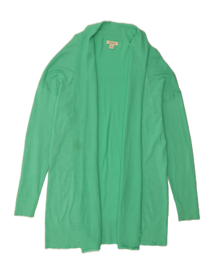 OASIS Womens Longline Open Cardigan Sweater UK 14 Medium Green Rayon Vintage Oasis and Second-Hand Oasis from Messina Hembry 