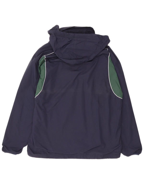 Canterbury Mens Hooded Windbreaker Jacket UK 40 Large Navy Blue Colourblock