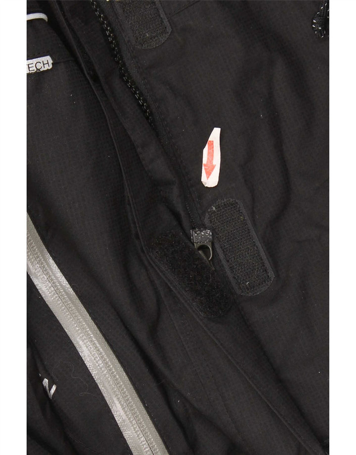 Helly Hansen Womens Hooded Windbreaker Jacket UK 10 Small Black Colourblock