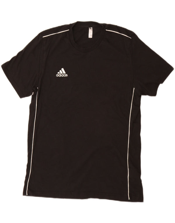 ADIDAS Mens T-Shirt Top Large Black Cotton
