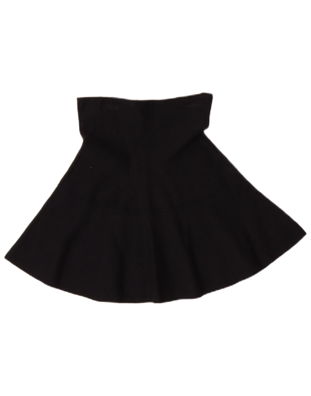 Zara Womens High Waist A-Line Skirt Medium W24 Black Viscose