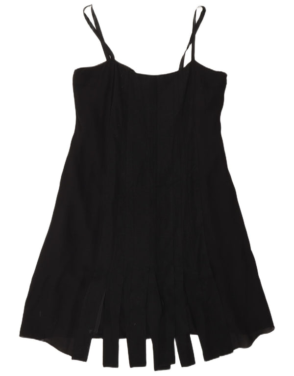 Fenn Wright Manson Womens A-Line Dress UK 16 Large Black Silk