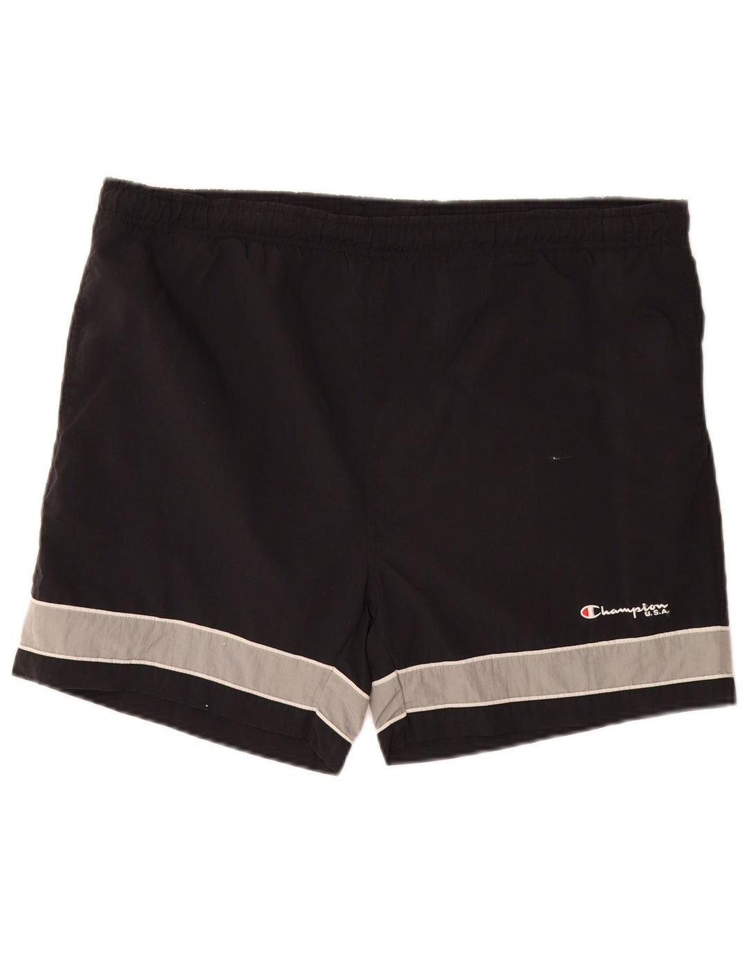CHAMPION Mens Swimming Shorts XL  Black Colourblock