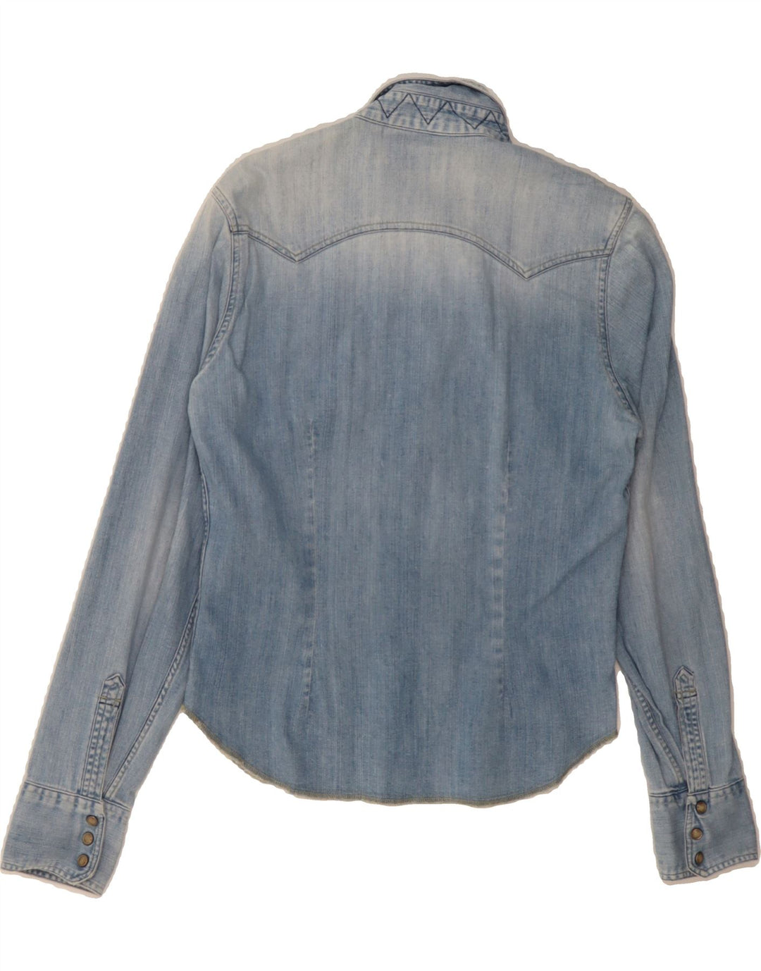 LEE Womens Denim Shirt UK 10 Small Blue Cotton Vintage Lee and Second-Hand Lee from Messina Hembry 