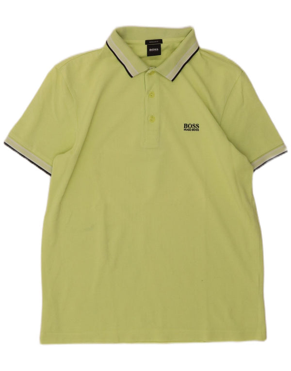 HUGO BOSS Mens Regular Fit Polo Shirt Medium Green Cotton