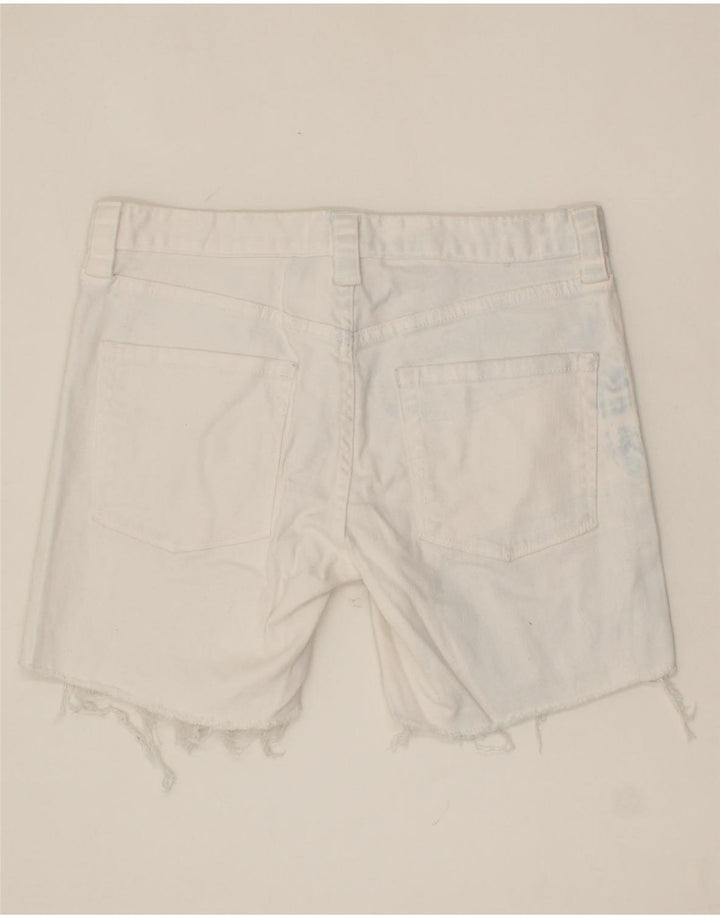J. CREW Womens Denim Shorts W30 Medium  White Cotton Vintage J. Crew and Second-Hand J. Crew from Messina Hembry 