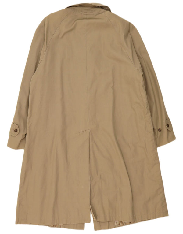 Hyde Park Mens Trench Coat UK 40 Large Beige Cotton