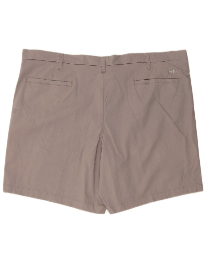 DOCKERS Mens Chino Shorts W48 4XL Grey Cotton