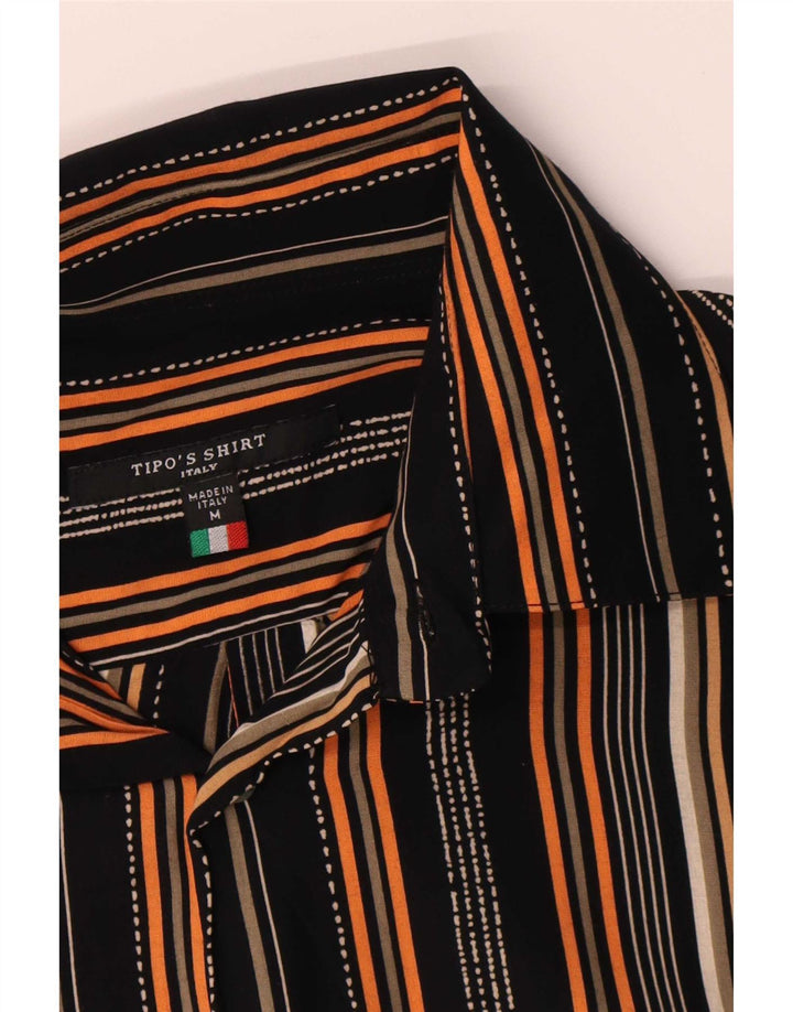 Tipo' S Mens Short Sleeve Shirt Medium Multicoloured Striped Viscose