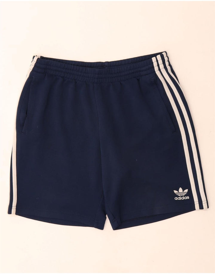 Adidas Mens Sport Shorts Medium  Navy Blue Polyester