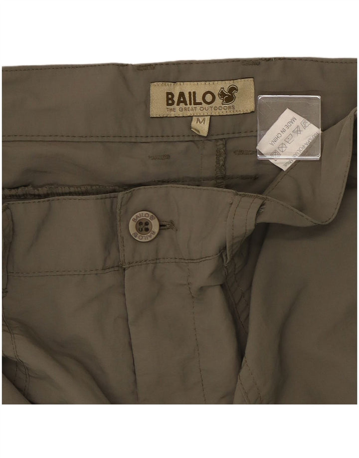 Bailo Womens Straight Cargo Trousers Medium W30 L28 Khaki Polyamide