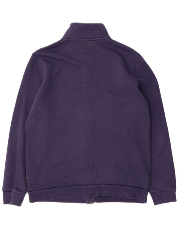 PUMA Mens Tracksuit Top Jacket Medium Navy Blue Cotton