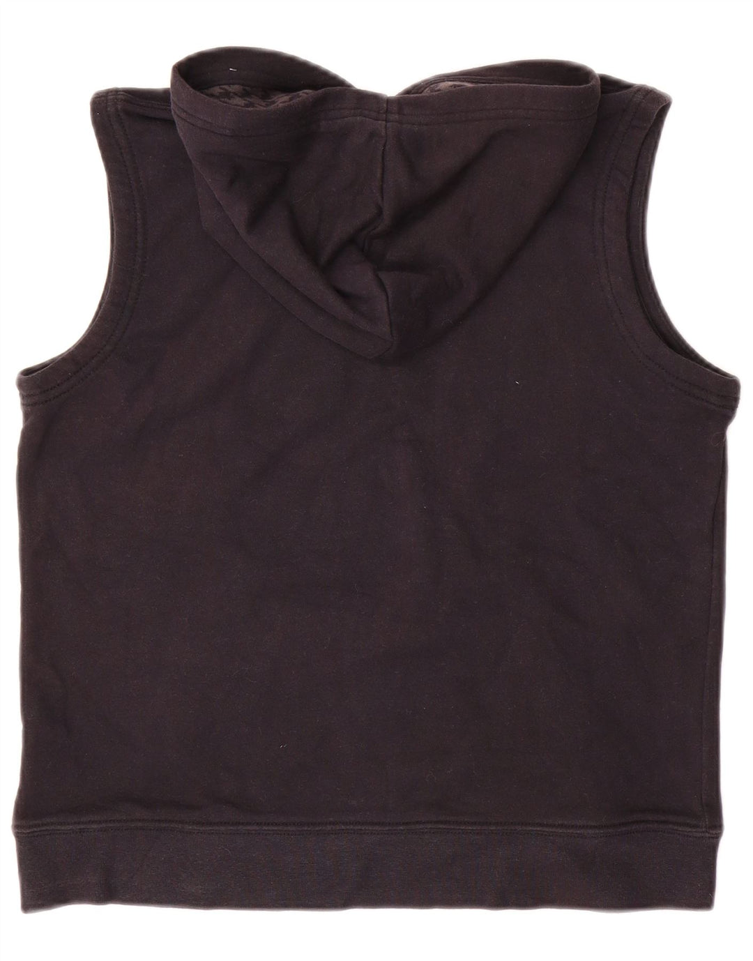 NIKE Boys Graphic Sleeveless Hoodie Jumper 10-11 Years Medium Black Cotton