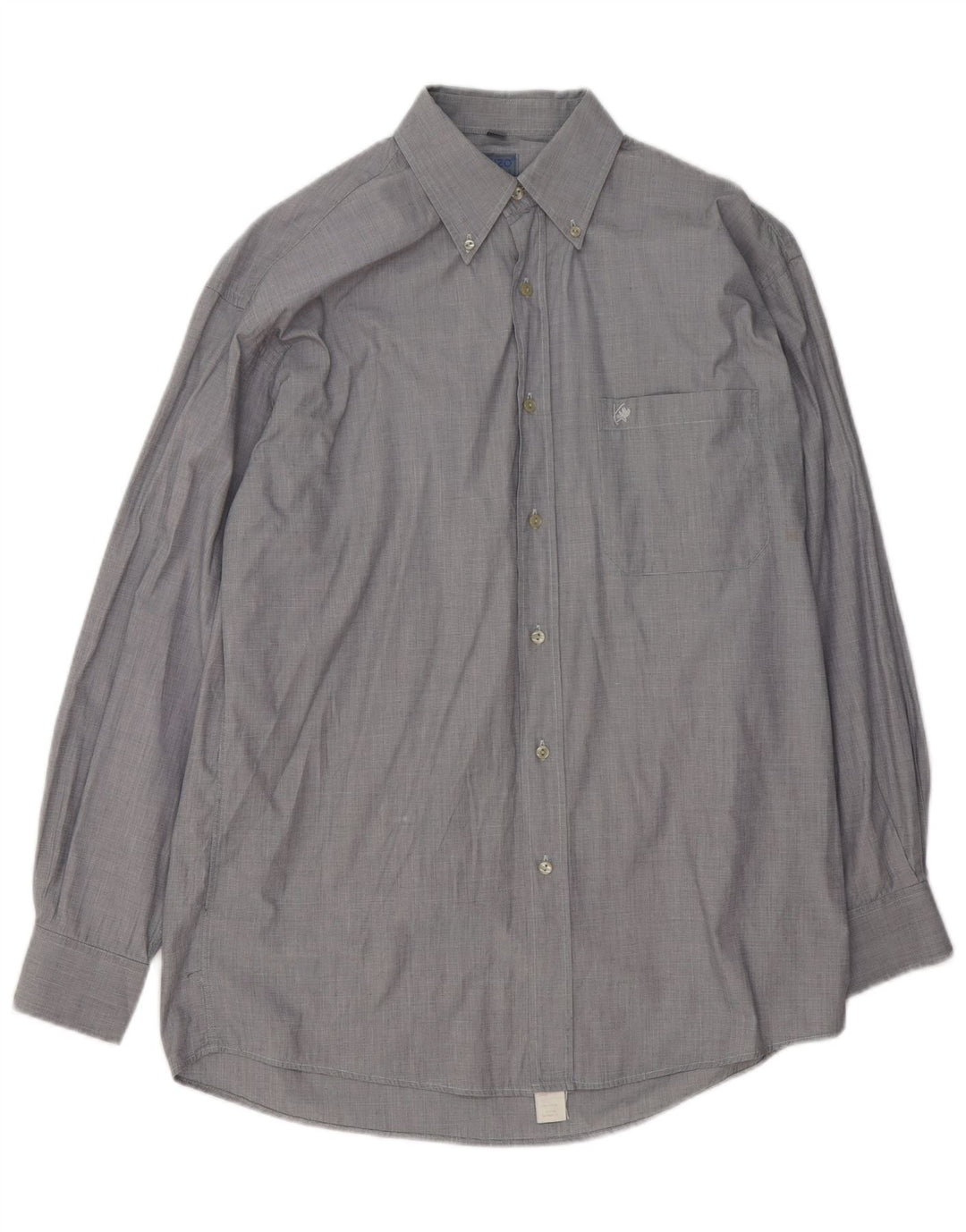 Kenzo Mens Shirt Size 39 15 1/2 Medium Grey Cotton