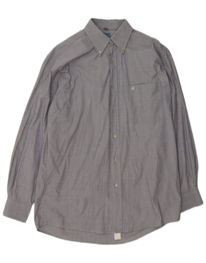 Kenzo Mens Shirt Size 39 15 1/2 Medium Grey Cotton