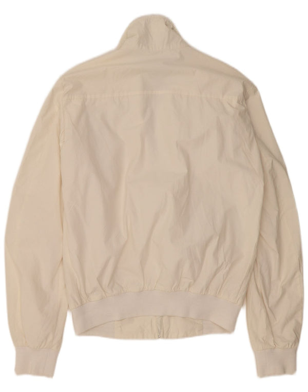 GAS Mens Bomber Jacket UK 36 Small Off White