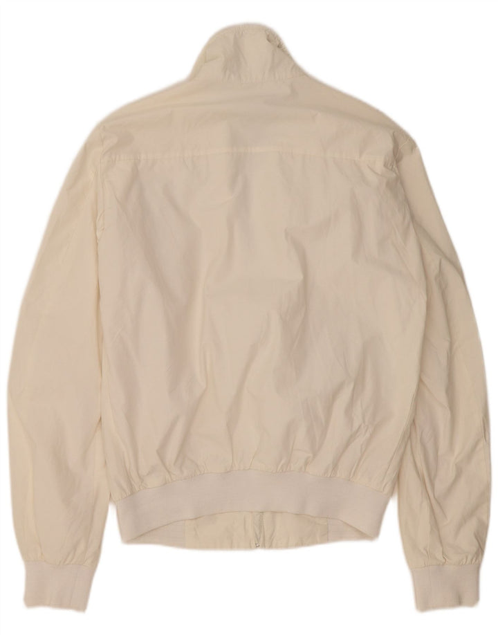 GAS Mens Bomber Jacket UK 36 Small Off White