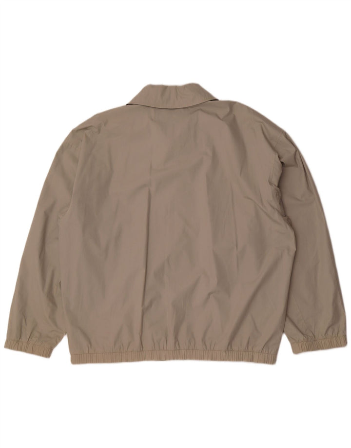 Kappa Mens Bomber Jacket UK 44 2XL Beige Polyester