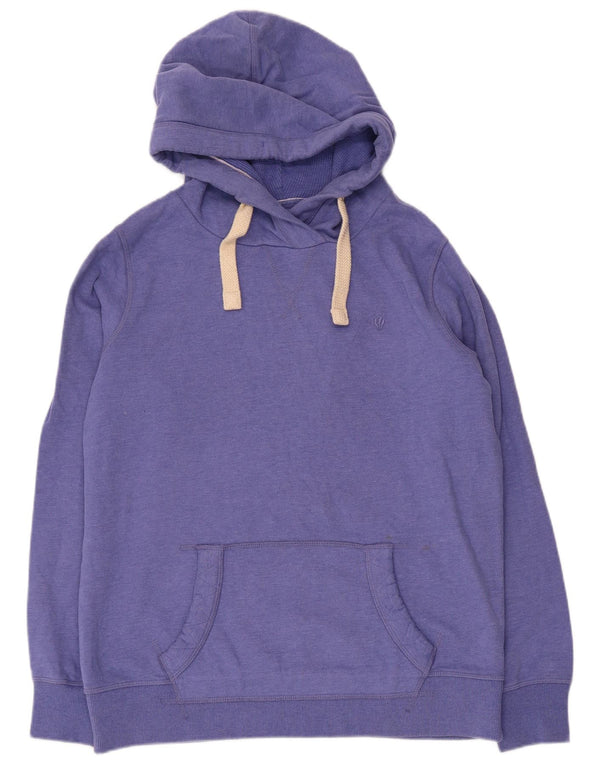Fat Face Womens Oversized Hoodie Jumper UK 12 Medium Purple Cotton