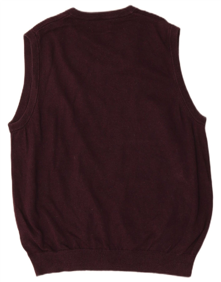Marks & Spencer Mens Vest Tank Top Large Purple Cotton